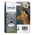 Epson cartucho de tinta cian / magenta / amarillo (C13T13064012 / T1306) (multipack)